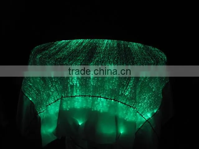 lighted up fancy wedding table cloths