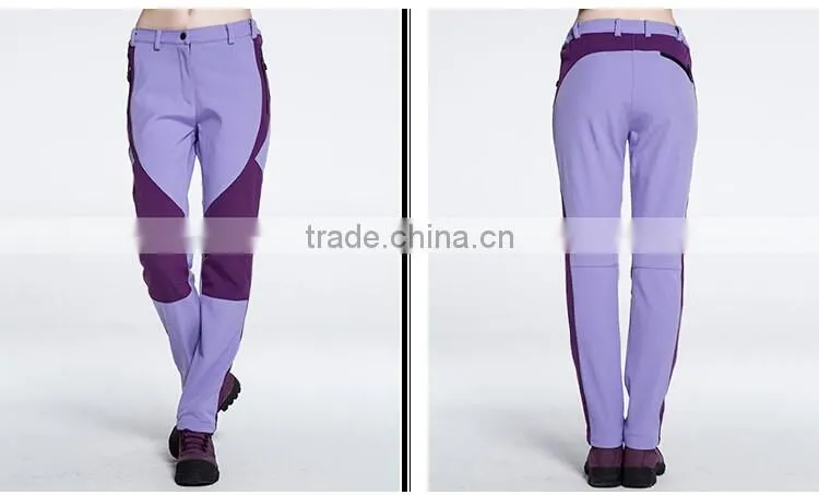 Lady softshell waterproof cargo trousers women's pants