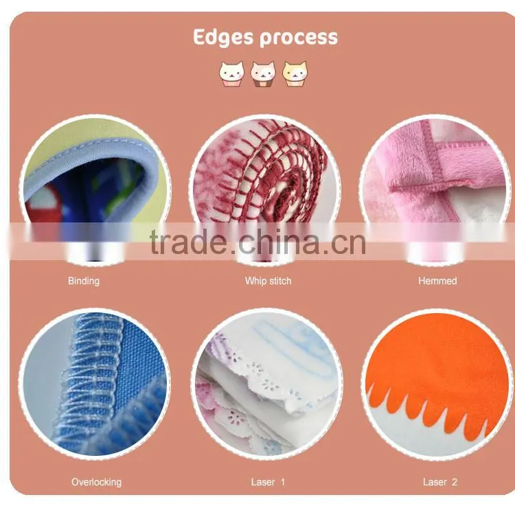 Solid Color Size Customized Bamboo Fiber Baby Blanket