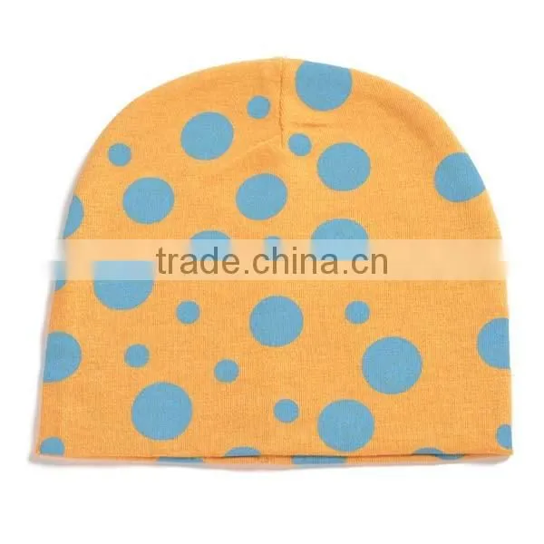 spring&summer korea style 100%cotton cute boys&girls dots pattern baby dress hats