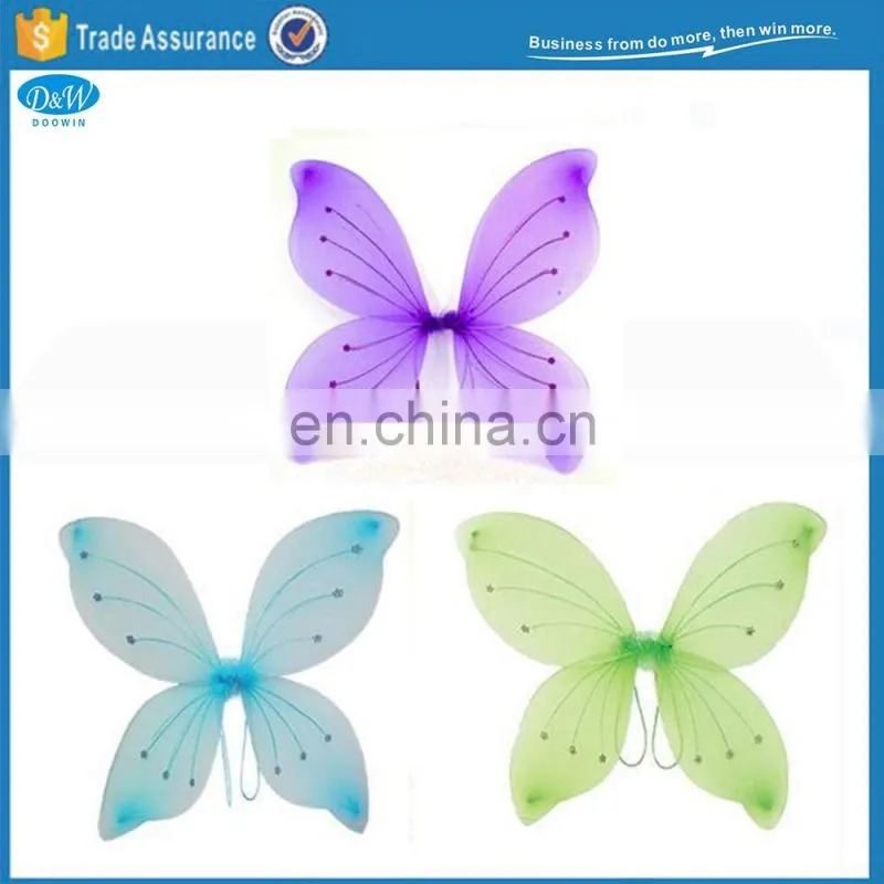 Large Party Polyester Black Fairy Wings for Adults Party Dress