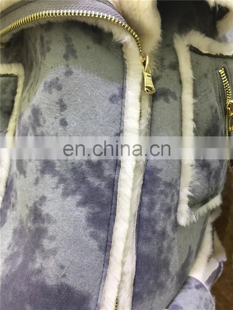 Luxury Real Sheep Skin Winter Fashionable Jacket For Women