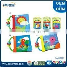 Custom small cartoon animal shaped baby cloth book toy