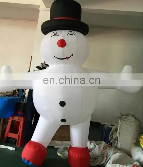 HI CE Inflatable Christmas snowman santa costume for Christmas