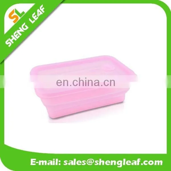 beautifu color bowl Silicone folding food serving bowls