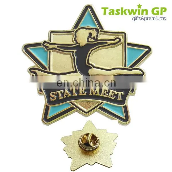 Custimized cheap pin badge soft enamel design for sale/custom metal scarf design lapel pin