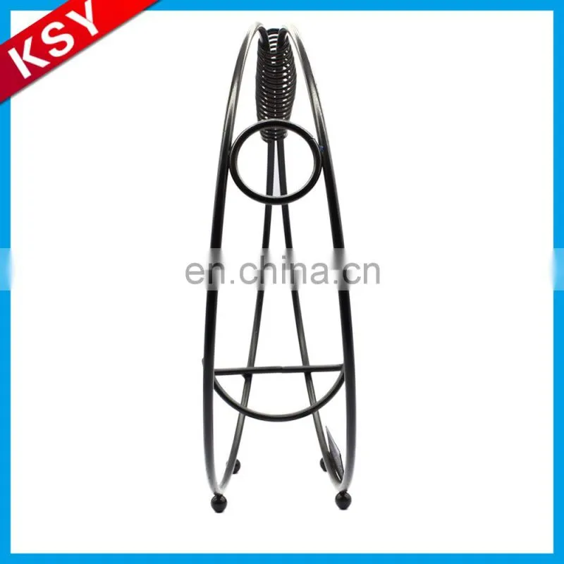 New Factory Promotion Price Decorative Wall Mounted Hanging Bottle Metal Iron Wine Rack