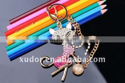 CATWOMAN CRYSTAL KEYCHAIN
