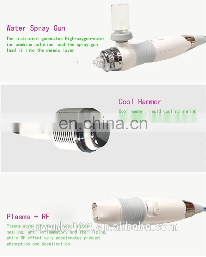 2019 Newest 6 in 1 H2O2 Hyrda Dermabrasion Machine Hydrogen Oxygen with Plasma Bipolar RF