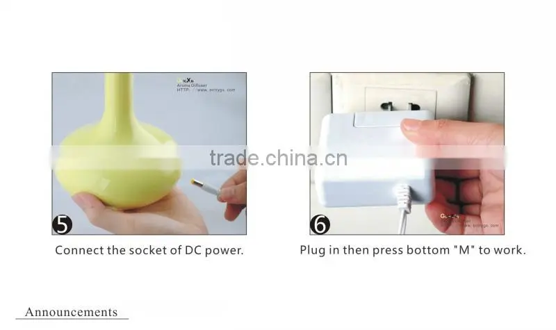 01k vivid yellow 2014 Fashion home decor scent diffuser