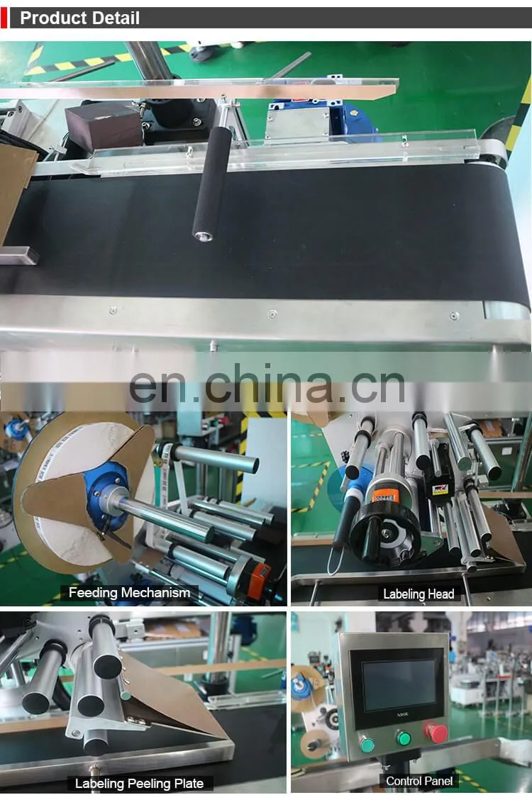 Automatic Online Flat Labeling Machine Carton Box / Sticker Label Applicator Machine Matching Assembly Line