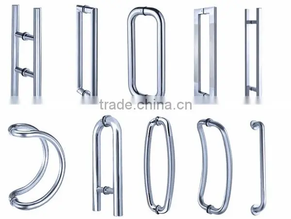New design exterior pull door handles glass door wooden handle