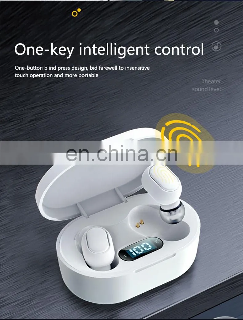Earphone Headset 2021 New Product Amazon Hot sale OEM E7S Sports TWS charging wireless headphone wireless earbud Drop shipping
