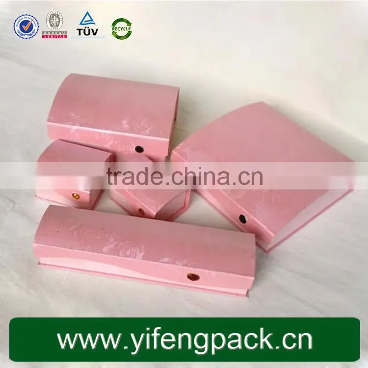 Custom cheap hot sale logo printing crystal jewelry gift box set