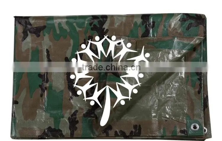 Camouflage waterproof tarps PE tarpaulin