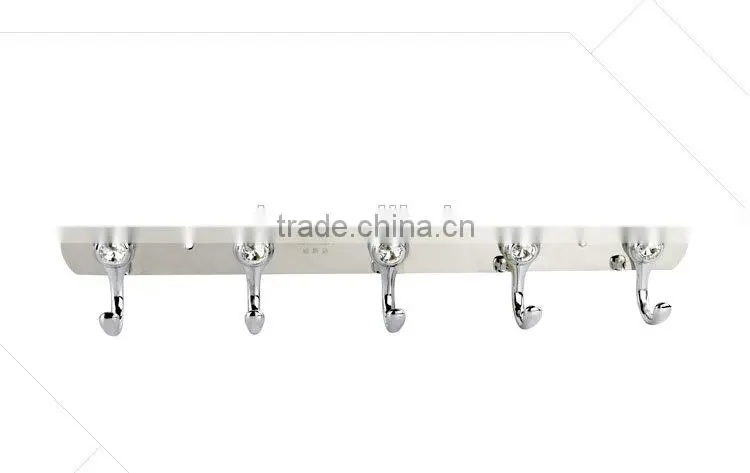 WESDA New product Decorative Stainless Steel Clothes Hook with blue diamond(315)