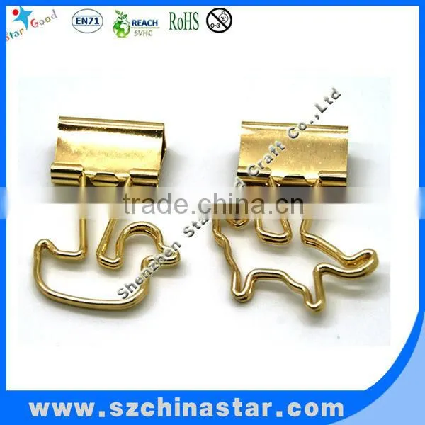 Fancy shapes PET coated paper clip in plastic box