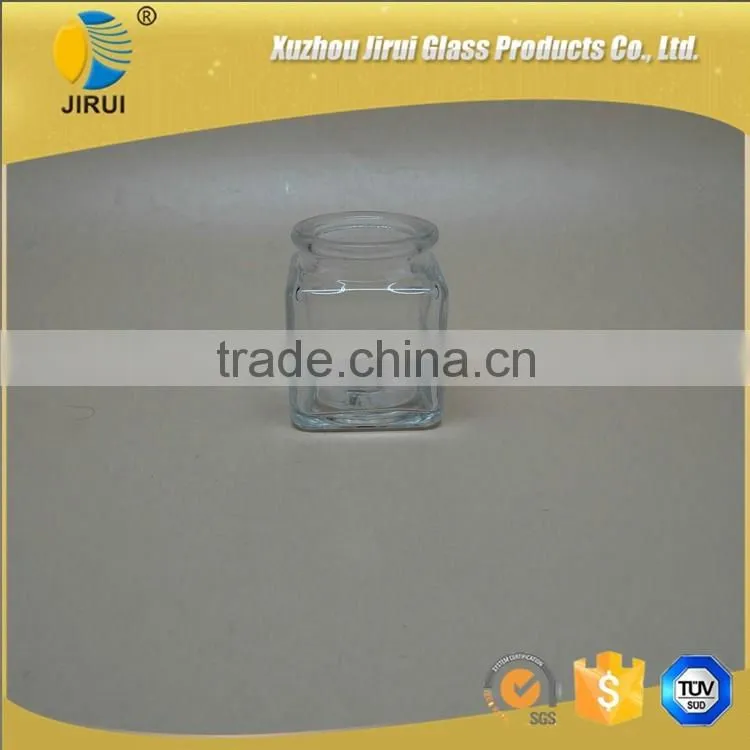40ml Popular Square Shape Clear Glass Wishing Bottle