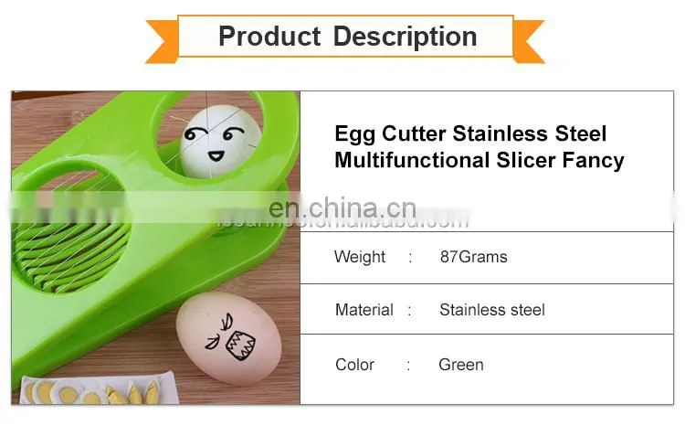 High Quality Multi-Purpose Stainless Steel Blades Plastic Egg Slicer And Cutter