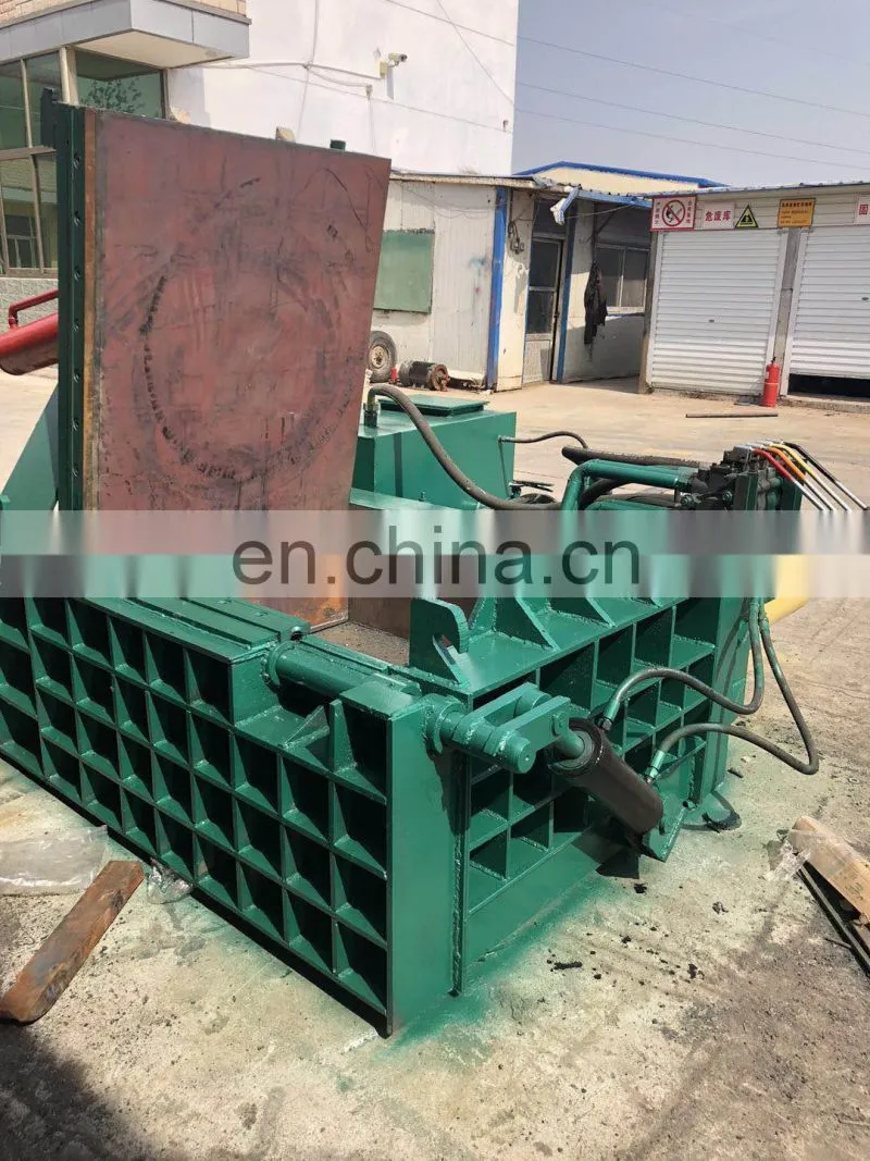 630KN horizontal used hydraulic baler aluminium cans automatic scrap metal press baler