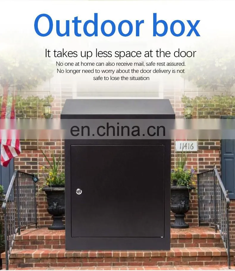 outdoor garden apartment building steel vintage parcel paper post box mailbox mailing box
