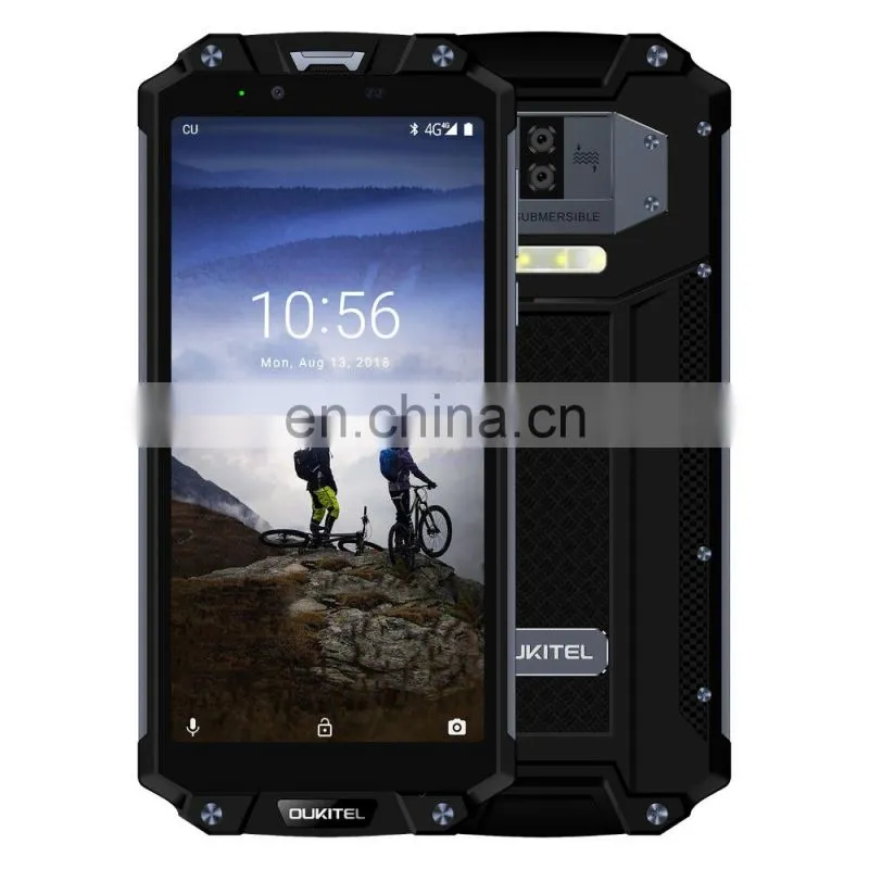 OUKITEL WP2 IP68 Waterproof Dust Shock Proof Mobile Phone 4GB 64GB MT6750T Octa Core 6.0" 18:9 10000mAh Fingerprint Smartphone