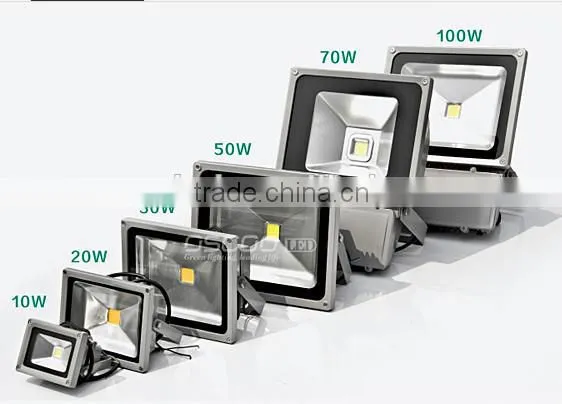 Shenzhen outdoor energy saving IP 65 classical light housing led flood lights 70w