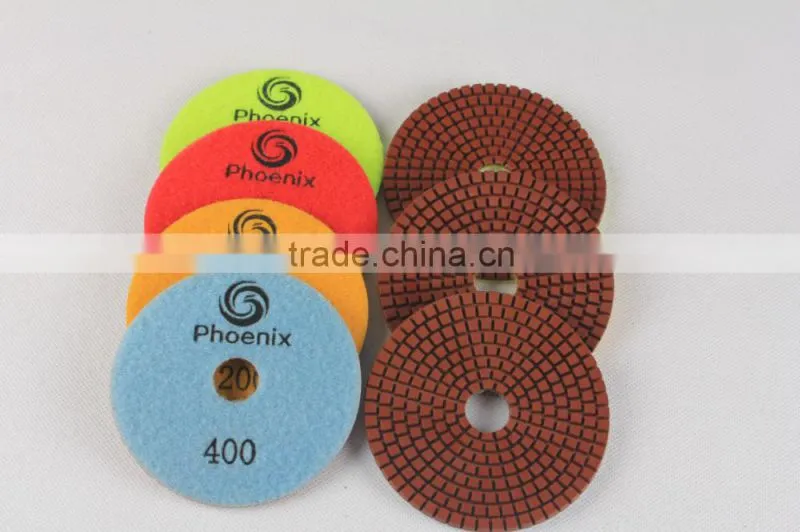 3 Step Wet Diamond Polishing Pads For Granite