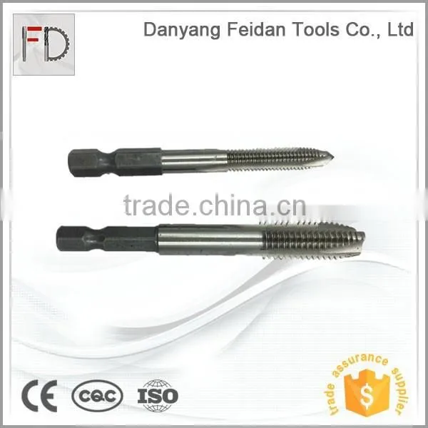 HSS M2 Straight Shank Screw Tap with Spiral and Straight Flute