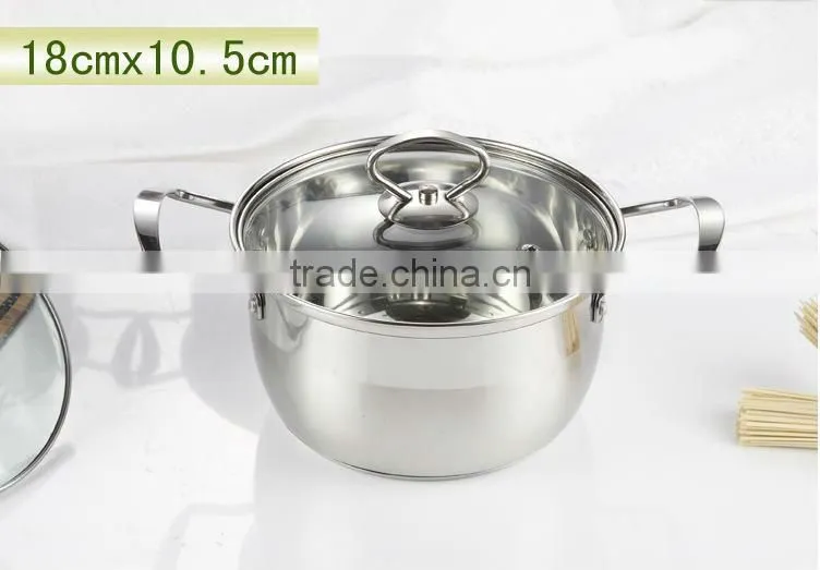 Stainless steel kitchenware sets 12pcs portable carry stainless steel cookware sets