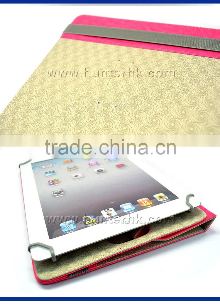 Pink Crystal Leather Tablet Case For Kindle Fire