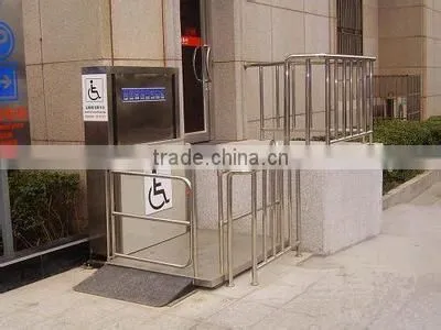 movable disabled telescopic ladder, telescopic ladder with no obstacle