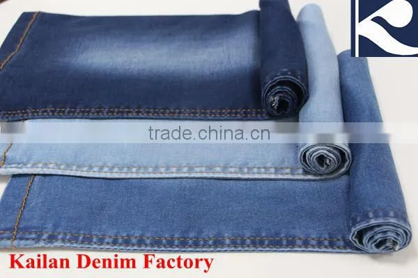 KL-699 98%C2%SP Raw Big Stong Stretch Mercerized Denim Fabric