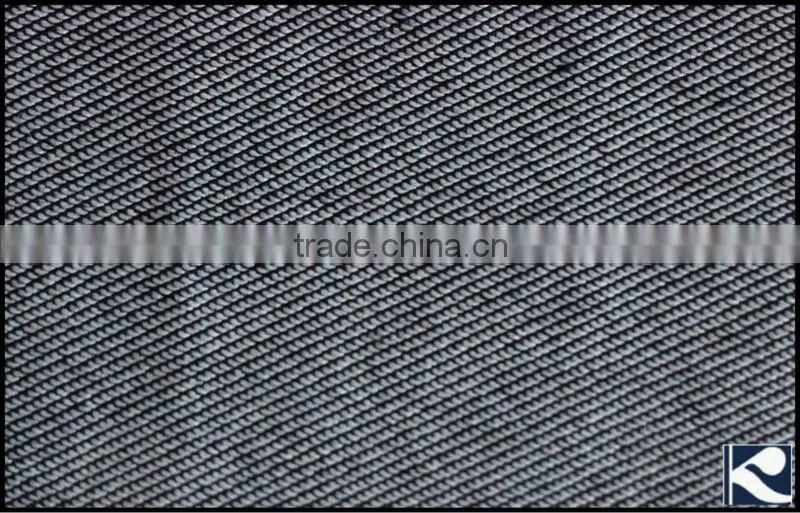 75% indigo knit print denim fabric