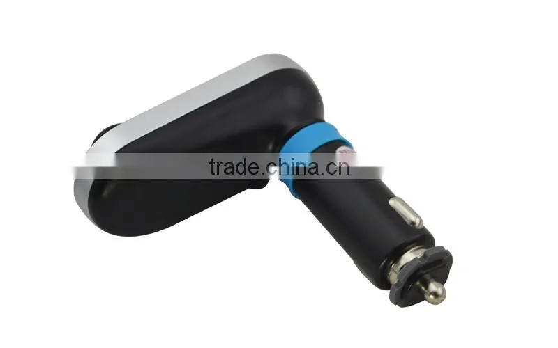 Fashionable FM transmitter with 2.1A car charger, radio am fm, supports MP3/WMA format