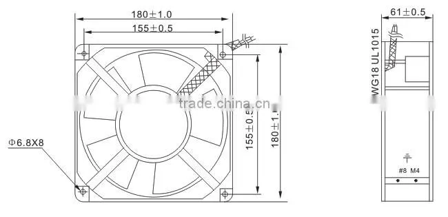 SALZER PD180B-220 high quality axial fan