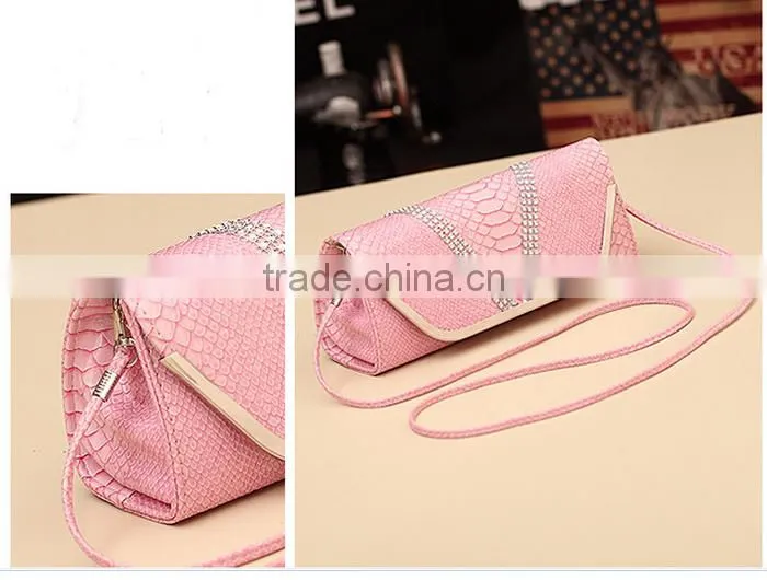 European america fashion evening bag for girl with crystal stone