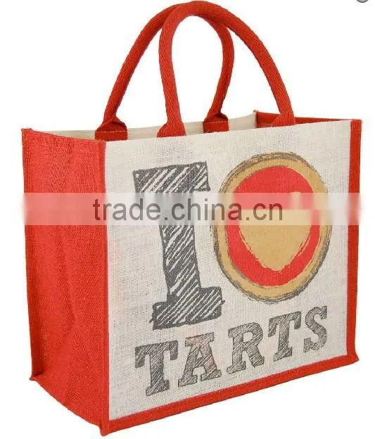 2016 burlap shopping bag
