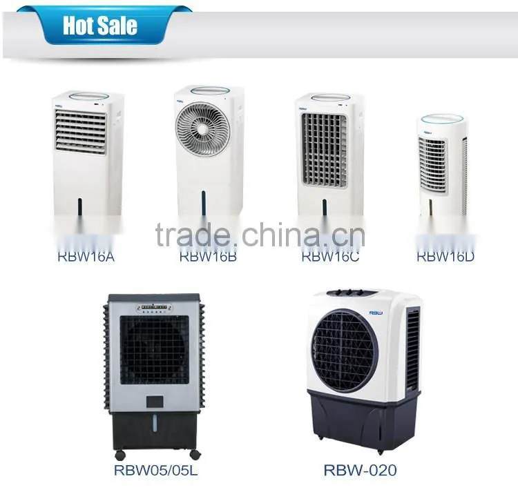home application noiseless water fan air cooler portable for room