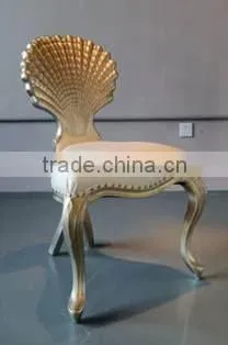 Foshan European design full leather fabric banquet chair for luxury living room furniture