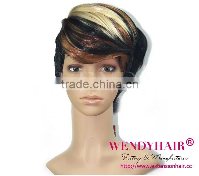 Wendy synthetic wig short hair wholesale price no shedding best quality