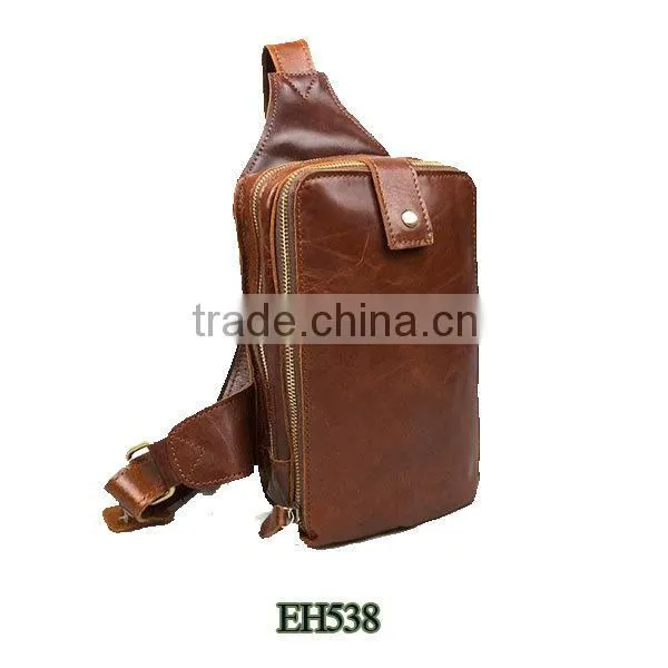 The great popular leather belt bags the shoulder strap waist bag sport chest bags