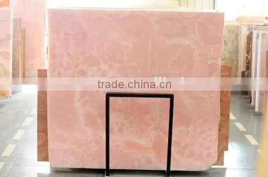 Pink onyx slab