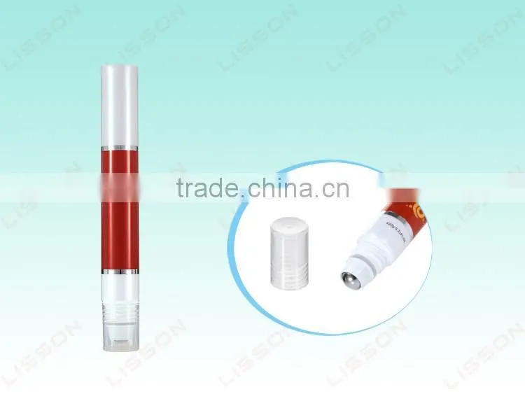 High-end looking aluminum barrier laminated material empty lip gloss container