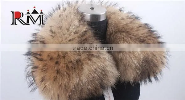 natural color raccoon collar for jacket raccoon fur stripes