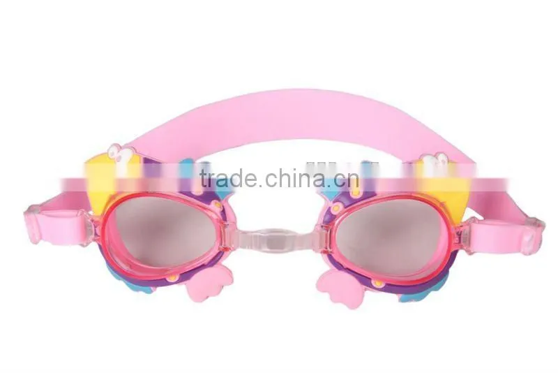kids cartoon silicone swimming goggles hot sale