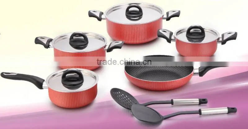 11pcs non-stick coated cookware set