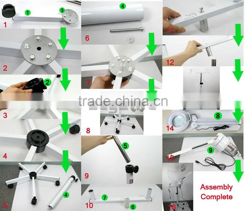 2In1Salon Spa 5X Magnifying Lamp Ozone beauty facial steamer