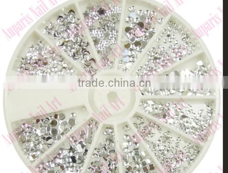 2.5mm V-BOTTOM Rhinestone Studs-for nail art, wholesale
