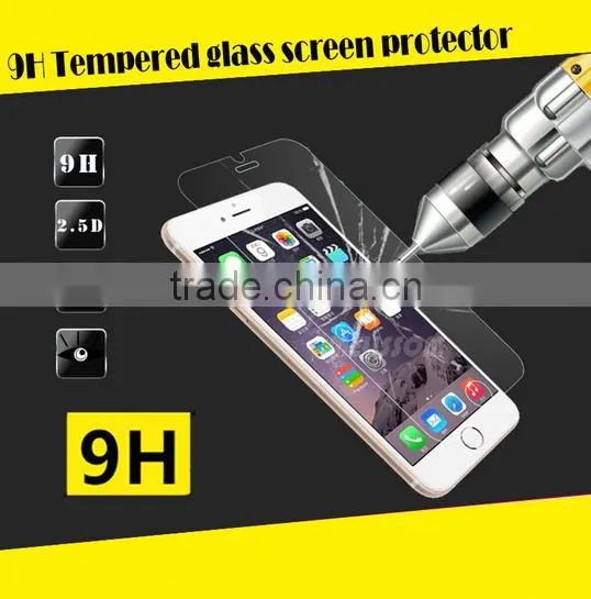 OEM/ODM For Mobile Phone 0.26mm 2.5D 9H screen protector, tempered glass for iphone 7